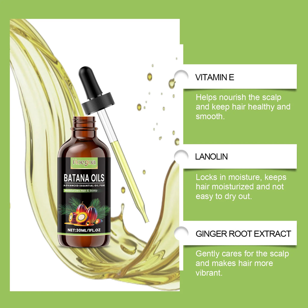Batana Oil Hair Growth Treatment Thicker Stronger Nourish Damaged Hair Care