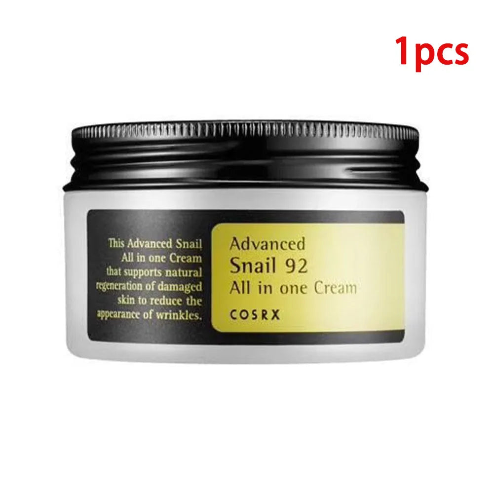 Advanced Snail Mucin 92/96 Skin Care Set Essence Cleanser Cream Facial Hydrate
