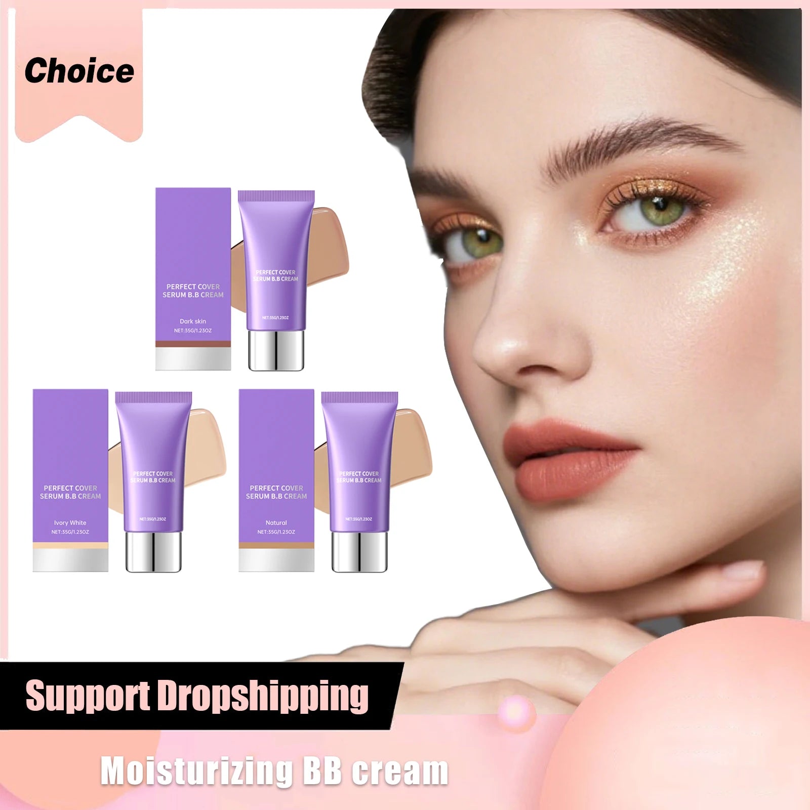 Multi Function BB Cream 30g Hydrating Serum Full Coverage Makeup Base Natural