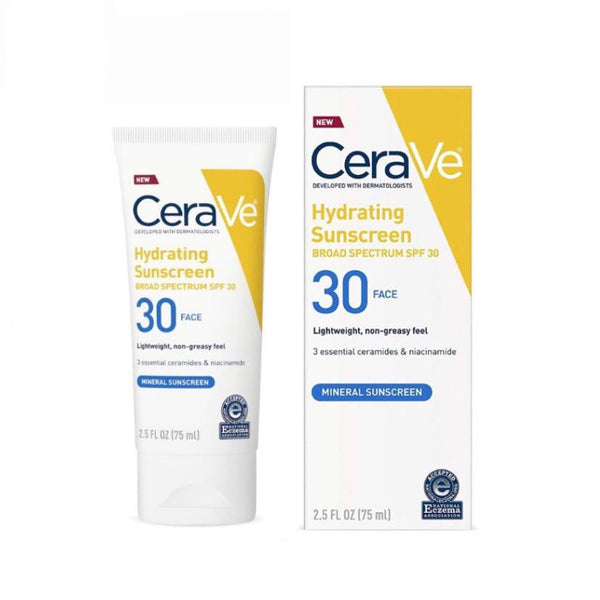 CeraVe Hydrating Sunscreen Broad Spectrum SPF 30 Face Mineral