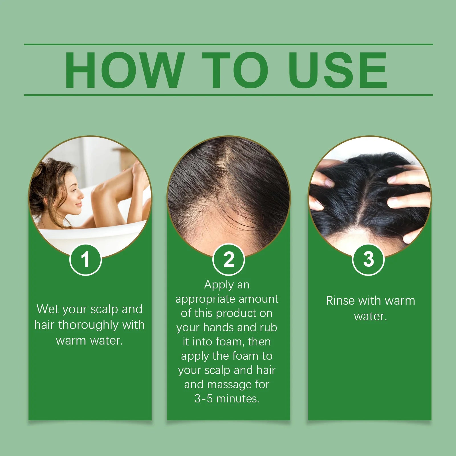 Batana Oil Hair Growth Shampoo Strengthens Restore Damaged Split Hair Cleanse